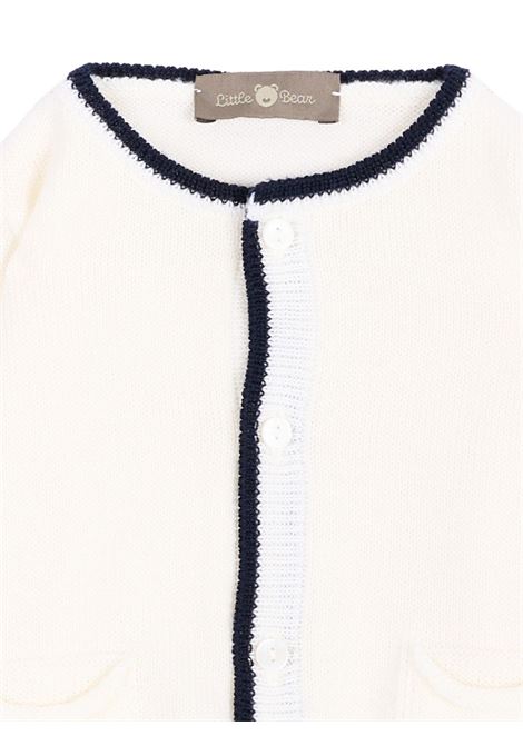 Cardigan Little Bear LITTLE BEAR | MAGLIONI E CARDIGAN | 4113LATTE/BLU